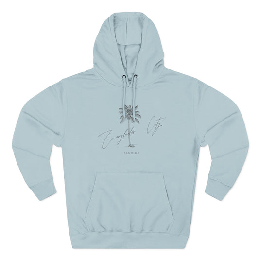 Everglades City Stylish Three-Panel Fleece Hoodie for Cozy Days, Casual Wear, Warm Layering, Gift for Him or Her