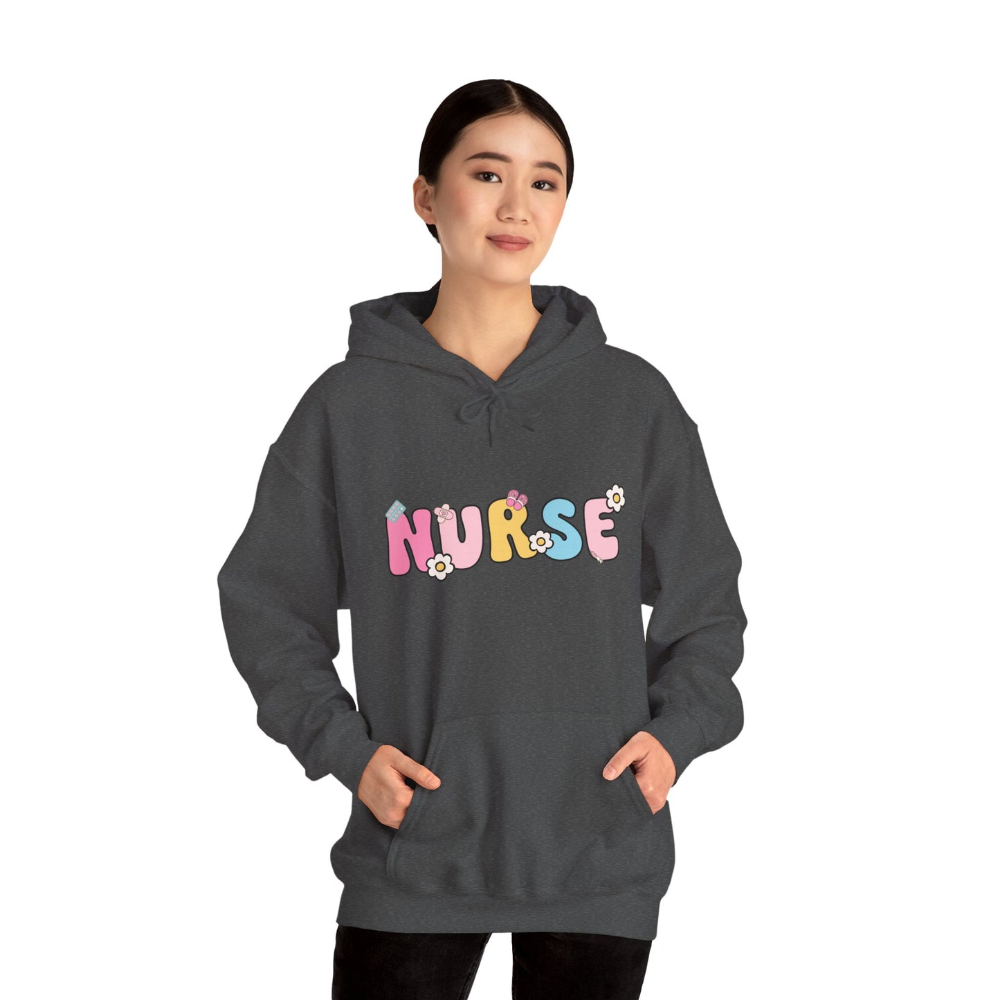 Cute Nurse Hoodie for Healthcare Workers, Cozy Sweatshirt for Nurses, Gift for Nursing Students, Healthcare Appreciation