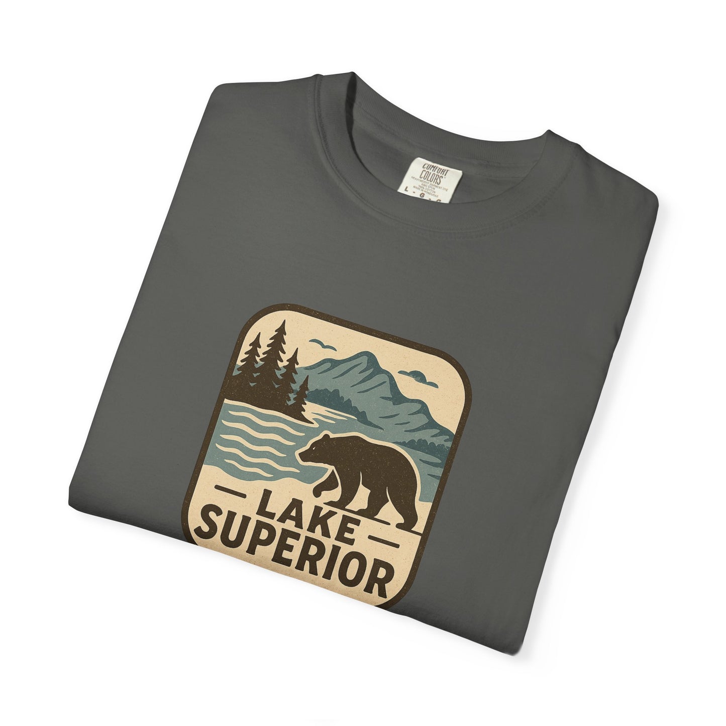 Lake Superior Unisex T-Shirt, Casual Graphic Tee, Nature Lover Gift, Outdoor Adventure Shirt, Vacation Souvenir, Summer Wear