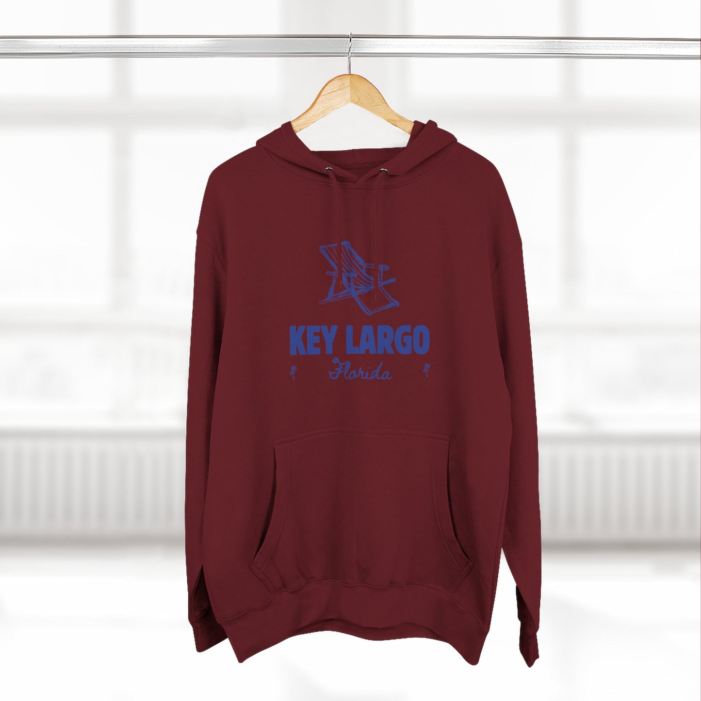 Key Largo Inspired Fleece Hoodie, Casual Wear, Relaxation, Gift for Autumn Lovers, Travel Essential
