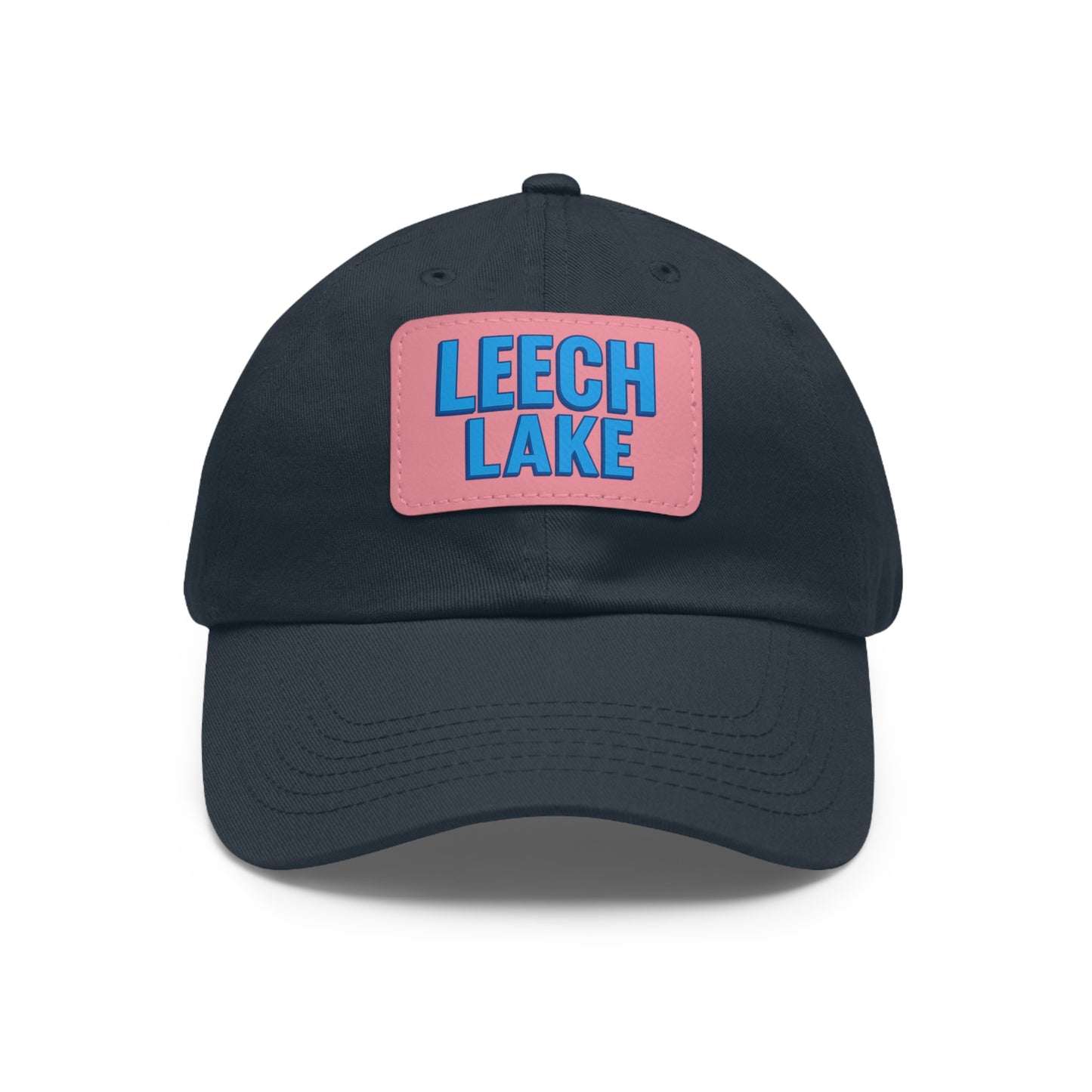Leech Lake Dad Hat with Leather Patch (Rectangle)