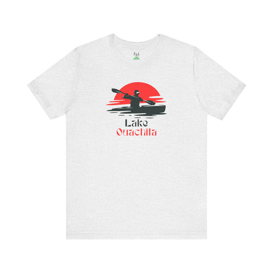 Lake Ouachita Tee - Kayaking Graphic Unisex Jersey Short Sleeve Shirt, Outdoor Adventure Gift, Summer Vibes, Lake Lover Apparel