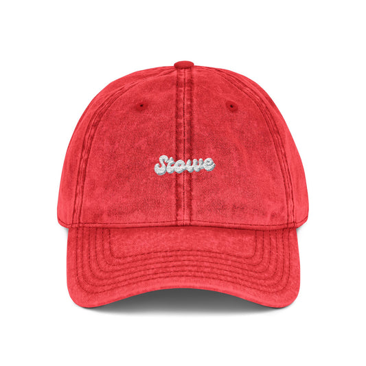 Stowe Vintage Embroidered Cap, Stylish Baseball Hat, Trendy Sun Hat, Gifts for Him/Her, Casual Outdoor Accessory