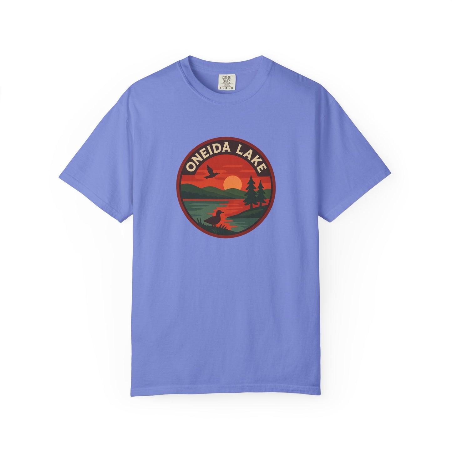 Oneida Lake Unisex T-Shirt, Casual Graphic Tee, Nature Lover Gift, Outdoor Adventure Shirt, Vacation Souvenir, Summer Wear