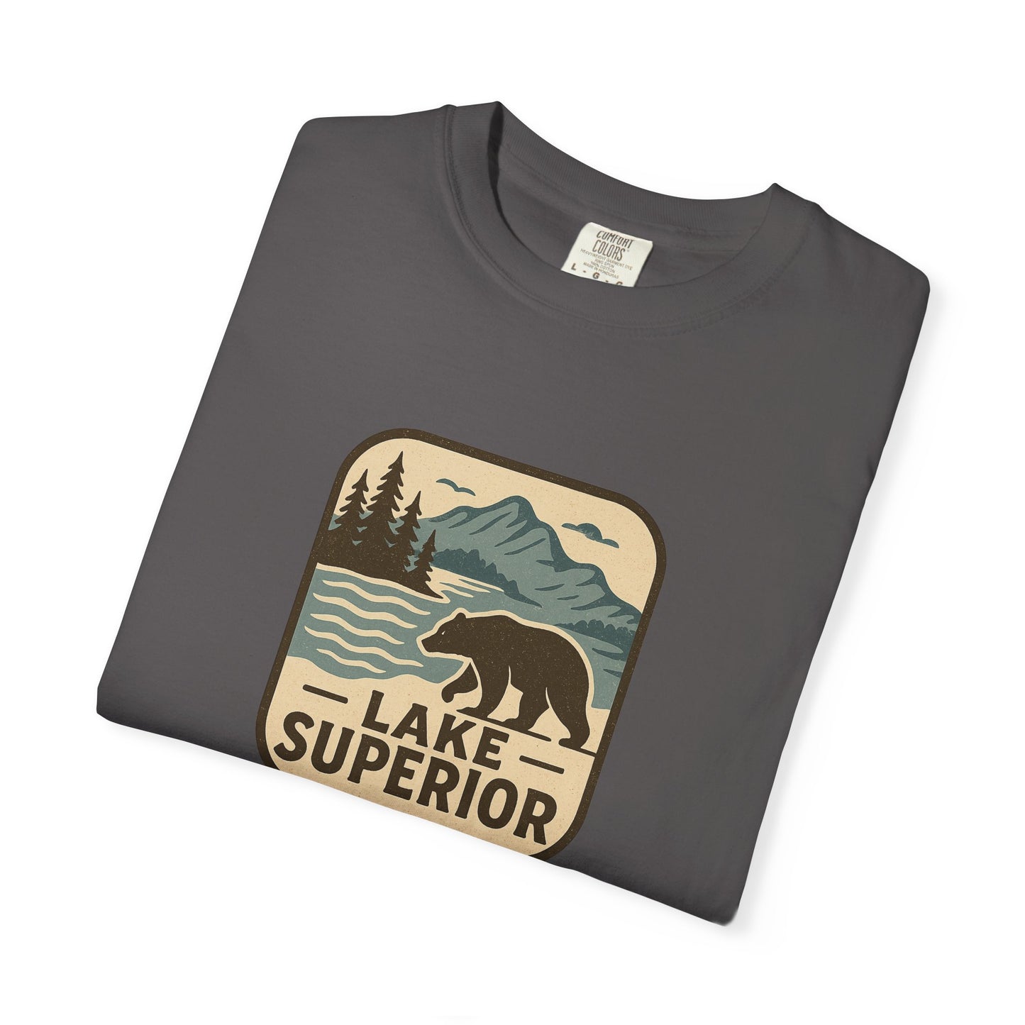 Lake Superior Unisex T-Shirt, Casual Graphic Tee, Nature Lover Gift, Outdoor Adventure Shirt, Vacation Souvenir, Summer Wear