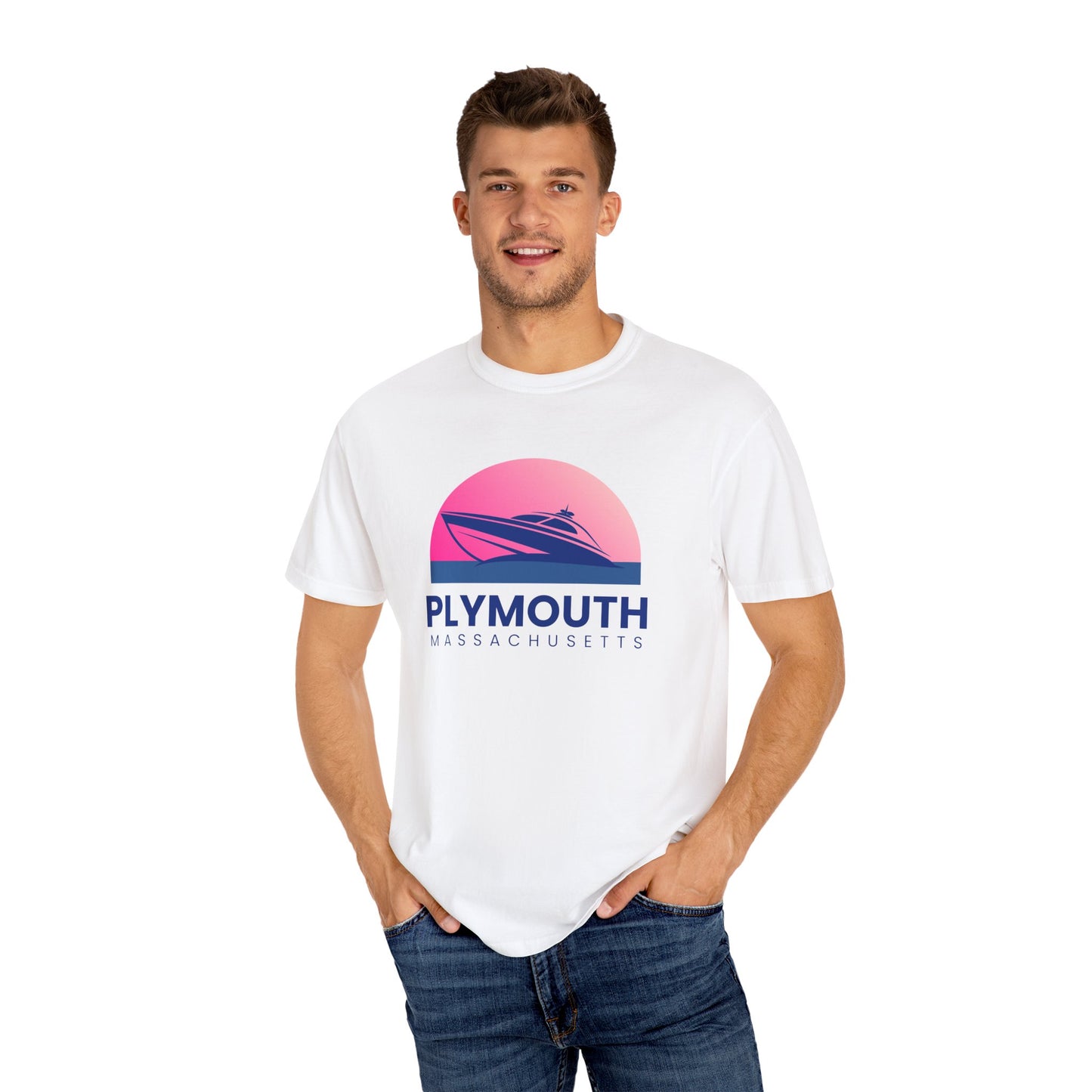 Plymouth Vibes, Unisex T-shirt, Casual Tee, Travel Souvenir, Vacation Top