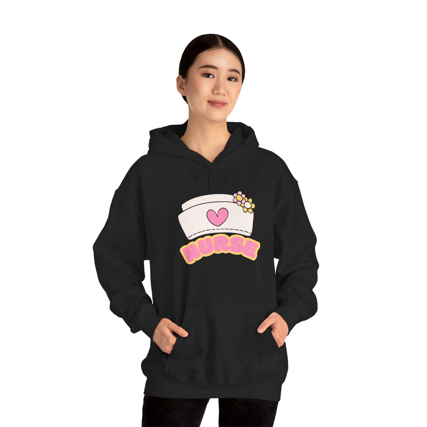 Nurse Love Hoodie | Cozy Unisex Sweatshirt, Gift for Healthcare Workers, Comfortable Nursing Apparel, Medical Appreciation Clothing