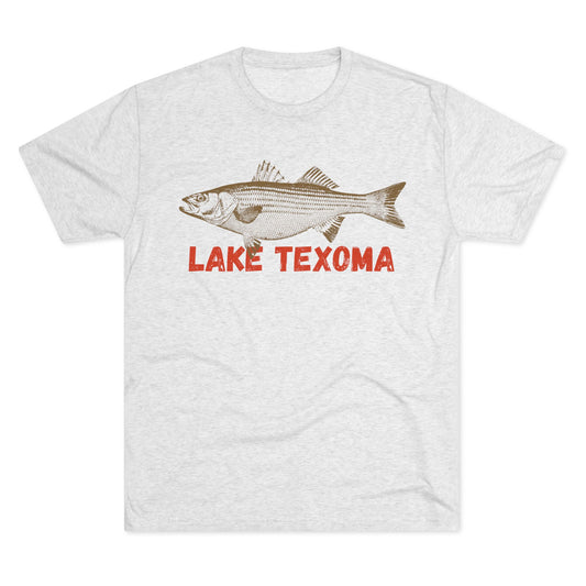 Lake Texoma Fishing Tee, Unisex Crew Neck Shirt, Summer Lake Apparel, Gift for Fishermen, Outdoor Adventure T-Shirt, Lake House Style