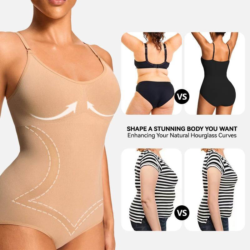 VVL Fallfreshness Women'S Seamless round Neck Shapewear Basic Comfortable Sleeveless Tummy Control and Butt Lifting Shapewear for Daily
