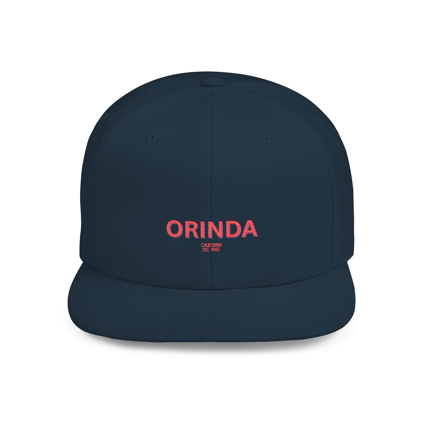 Orinda Stylish Flat Bill Snapback Hat with Design, Perfect for Casual Outings, Streetwear, Gifts, Festivals, Everyday Wear
