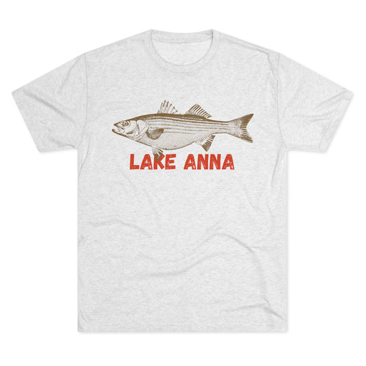Lake Anna Fishing Tee, Unisex Crew Neck Shirt, Summer Lake Apparel, Gift for Fishermen, Outdoor Adventure T-Shirt, Lake House Style