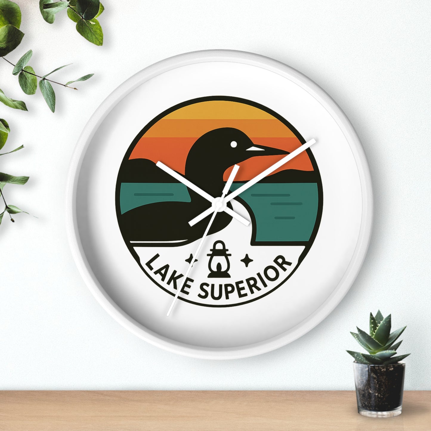 Lake Superior Wall Clock
