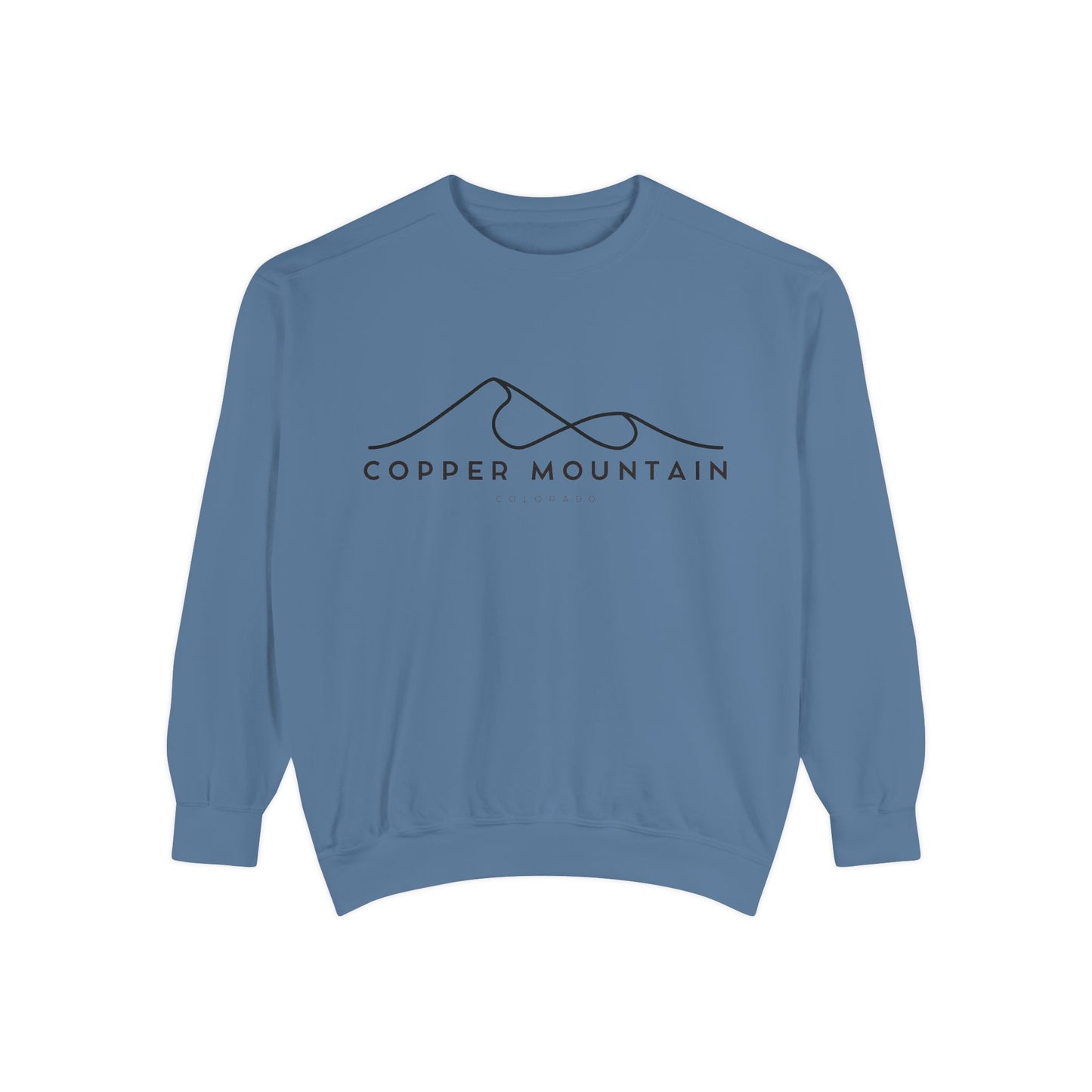 Copper Mountain Chill Vibes Sweatshirt - Unisex Garment-Dyed Style, Perfect for Lounging