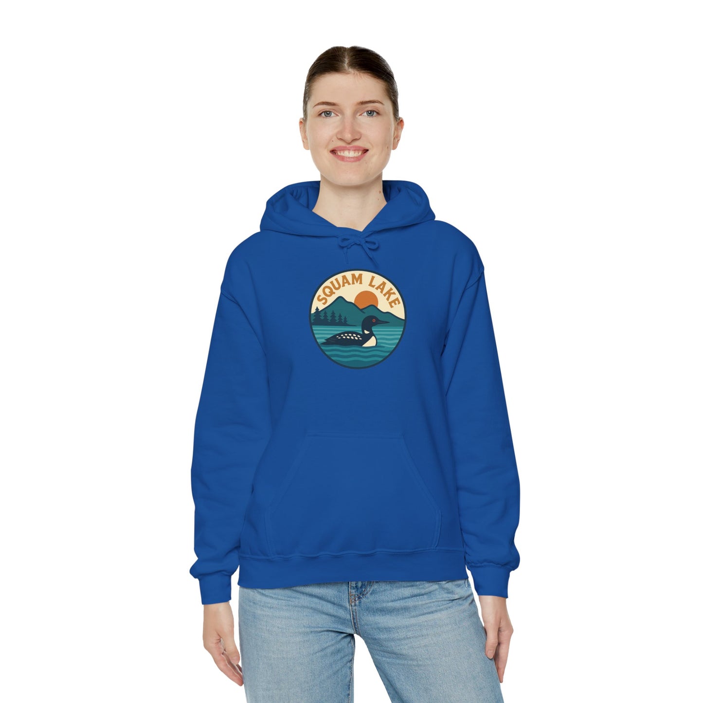 Squam Lake Hoodie, Cozy Casual Wear, Unisex Sweatshirt, Lake Lover Gift, Outdoor Adventure Apparel, Summer Retreat Fashion