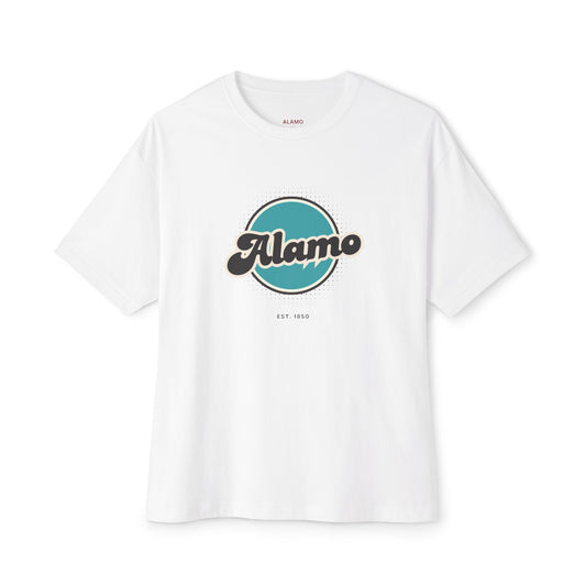 Alamo Retro Oversized Tee, Unisex T-Shirt, Casual Fashion Top, Vintage Graphic Shirt, Perfect Gift for Any Occasion