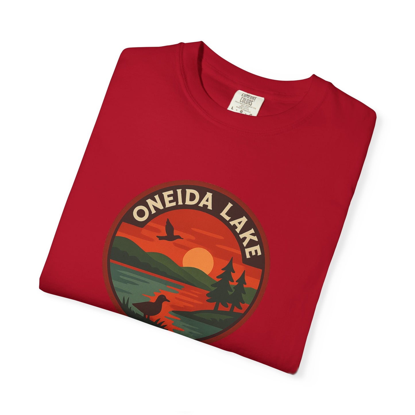 Oneida Lake Unisex T-Shirt, Casual Graphic Tee, Nature Lover Gift, Outdoor Adventure Shirt, Vacation Souvenir, Summer Wear