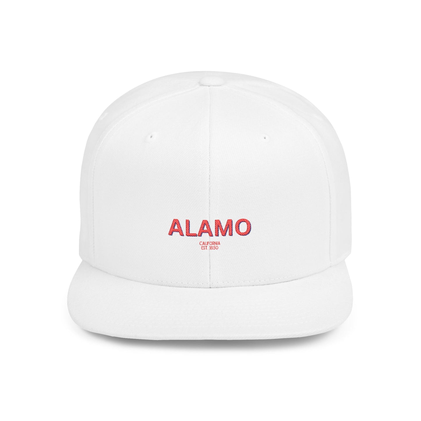 Alamo Stylish Flat Bill Snapback Hat with Design, Perfect for Casual Outings, Streetwear, Gifts, Festivals, Everyday Wear
