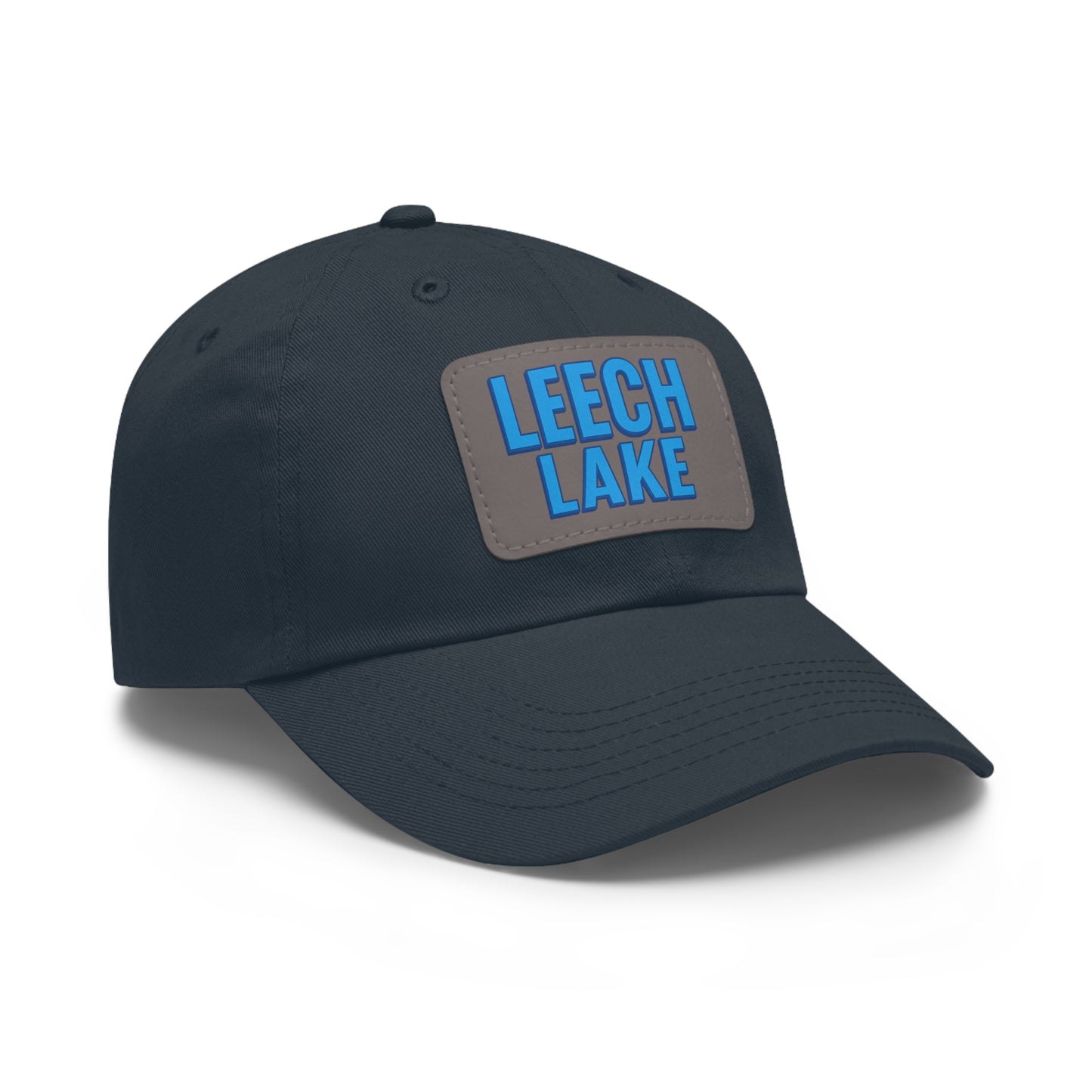 Leech Lake Dad Hat with Leather Patch (Rectangle)