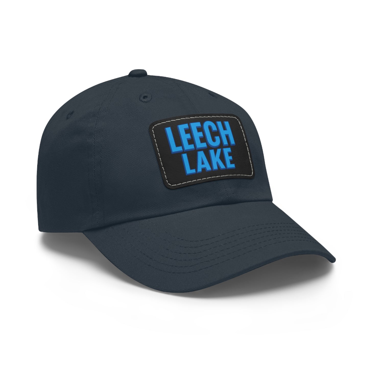 Leech Lake Dad Hat with Leather Patch (Rectangle)