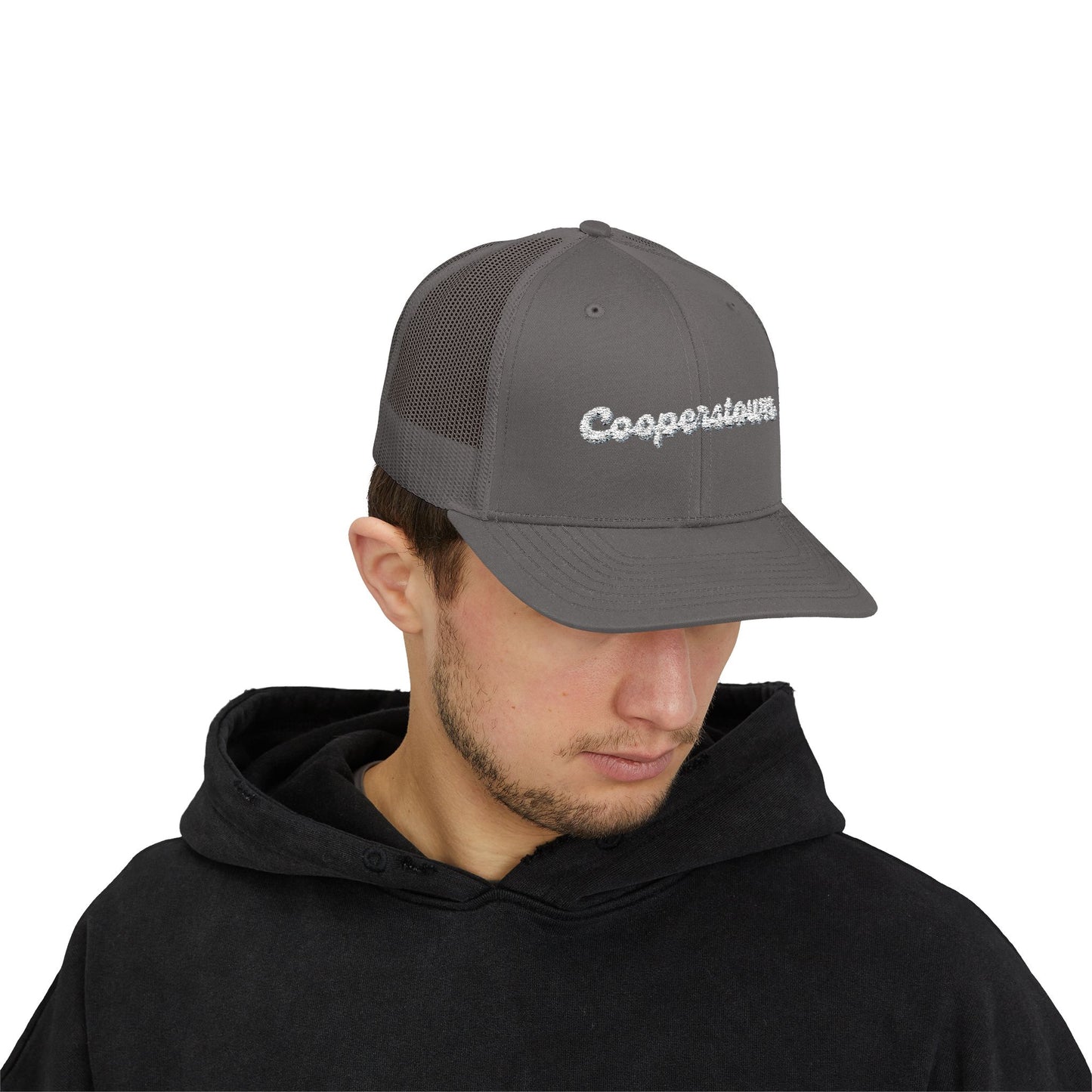 Cooperstown Sparkly Trucker Cap with Rhinestone 'Ballin' Style' Design | Trendy Snapback Hat for Fashion Lovers, Unisex Gift for Holidays