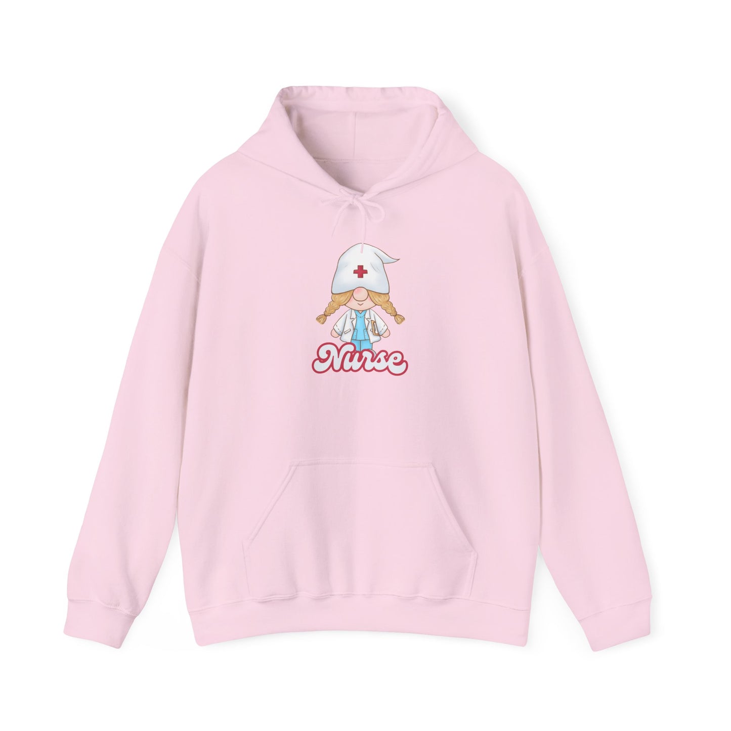 Nurse Cartoon Hoodie - Cozy Unisex Sweatshirt, Gift for Healthcare Workers, Nursing Student Apparel, Medical Profession Hoodie