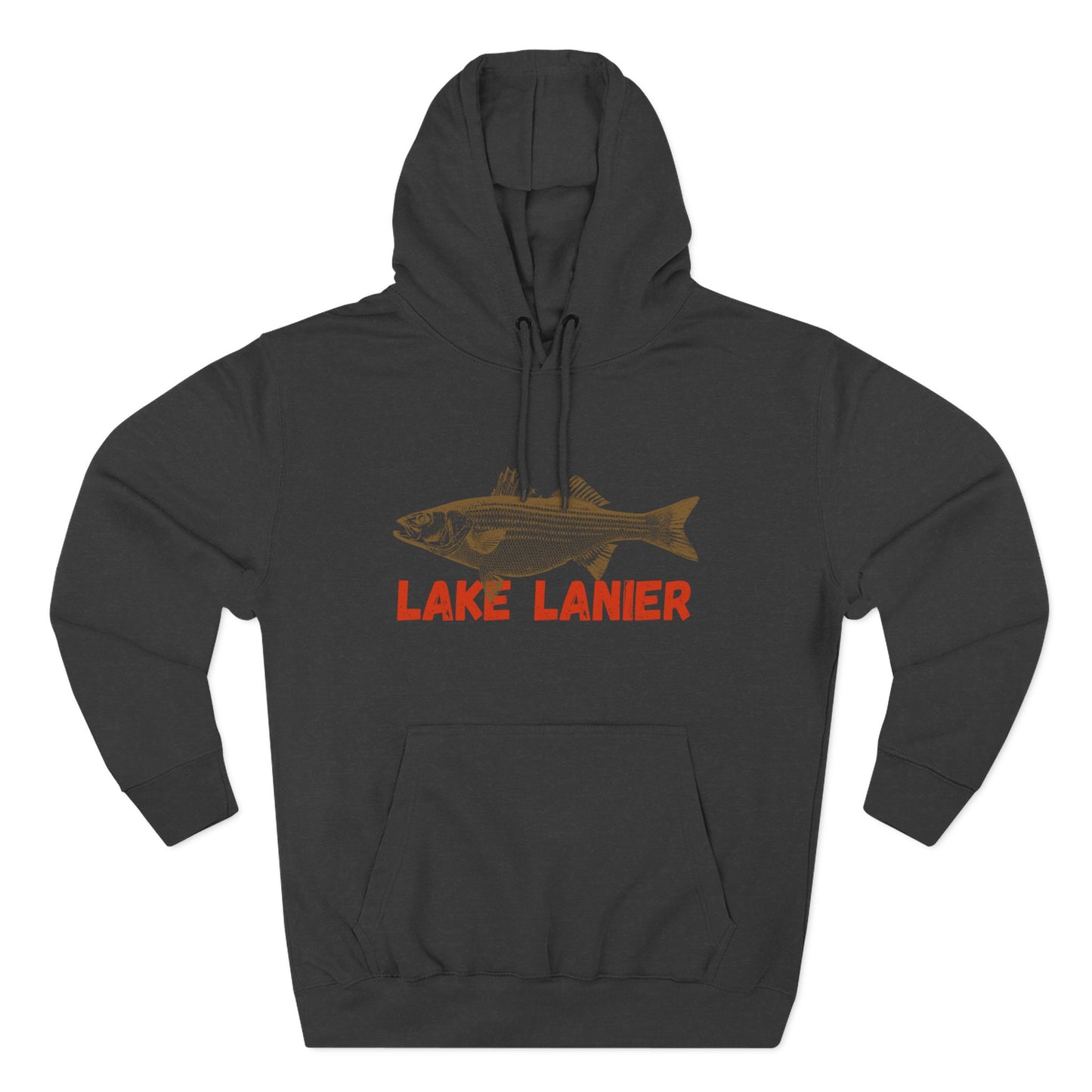 Lake Lanier Fishing Fleece Hoodie | Cozy Outdoor Style, Perfect Gift for Fishing Lovers, Summer & Winter Essentials, Lake Life Apparel