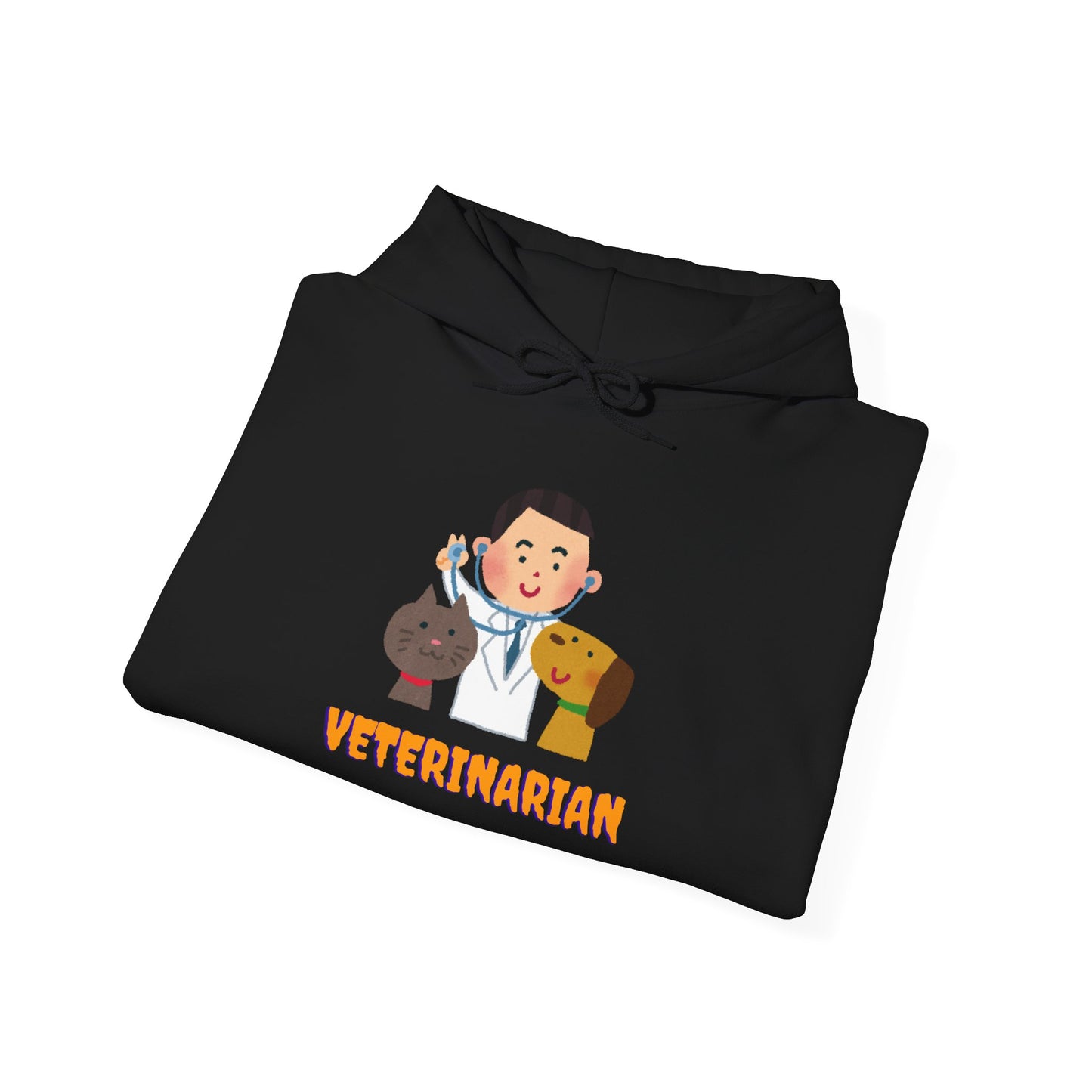 Veterinarian Hooded Sweatshirt, Animal Lover Gift, Cute Vet Apparel, Pet Owner Hoodie, Perfect for Birthdays, Animal Shelter Support