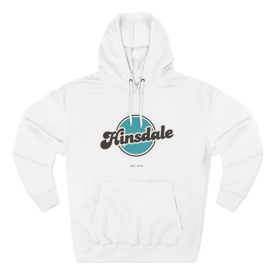 Hinsdale Retro Vibe Hoodie for Casual Days, Streetwear, Unisex Gift, Cozy Layering Apparel