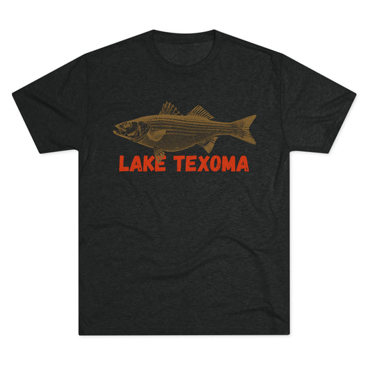 Lake Texoma Fishing Tee, Unisex Crew Neck Shirt, Summer Lake Apparel, Gift for Fishermen, Outdoor Adventure T-Shirt, Lake House Style