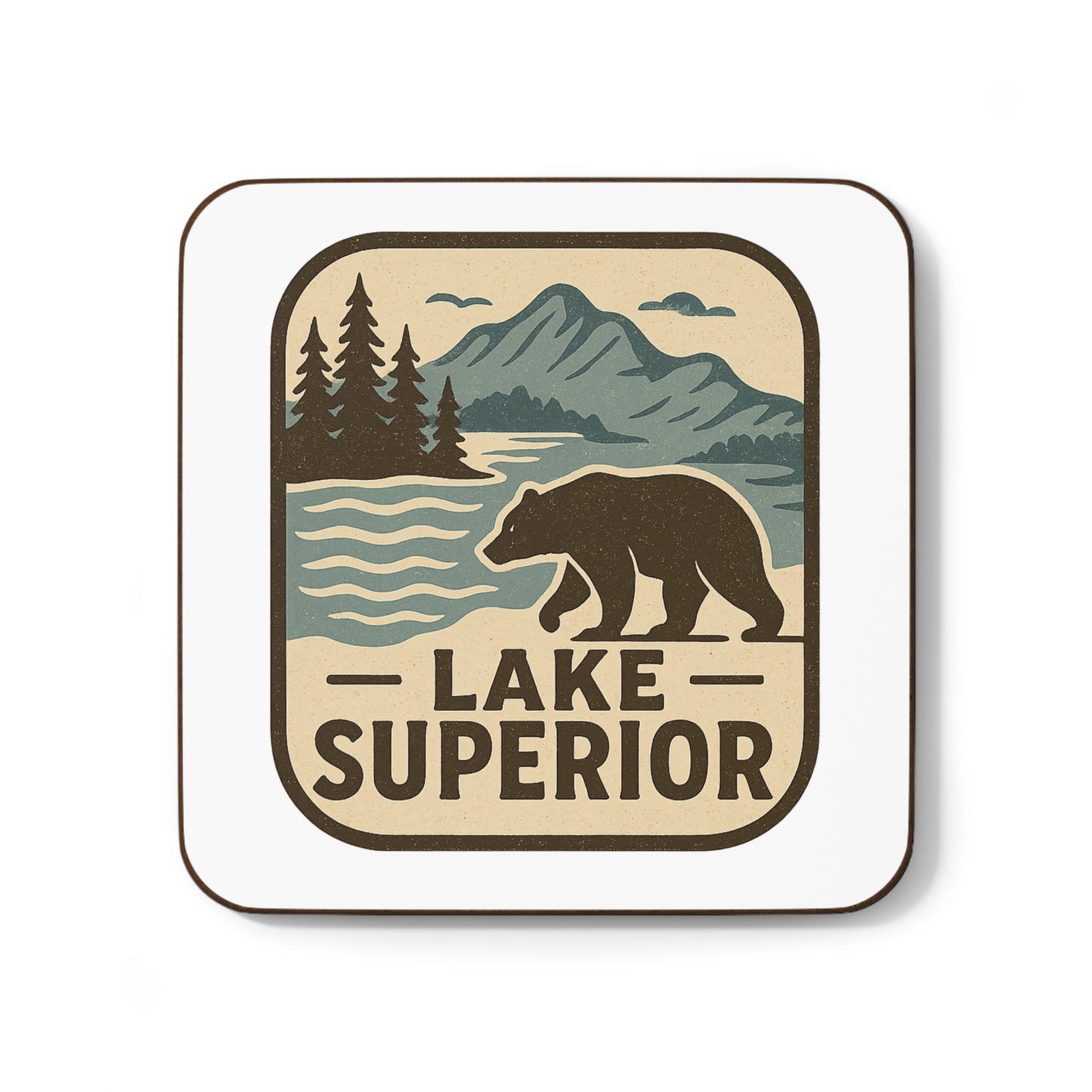 Lake Superior Hardboard Back Coaster