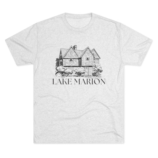 Lake Marion Unisex Tri-Blend Crew Tee, Casual T-Shirt, Summer Apparel, Lake House Shirt, Gift for Friends, Travel Tee