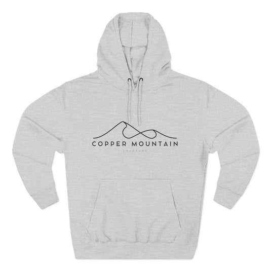 Copper Mountain Stylish Three-Panel Fleece Hoodie for Cozy Days, Casual Wear, Warm Layering, Gift for Him or Her