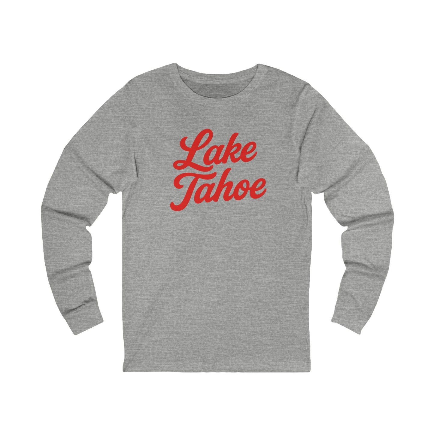 Lake Tahoe Long Sleeve Tee, Cozy Unisex Shirt for Outdoor Lovers, Perfect for Lake Days, Casual Wear, Gift Idea