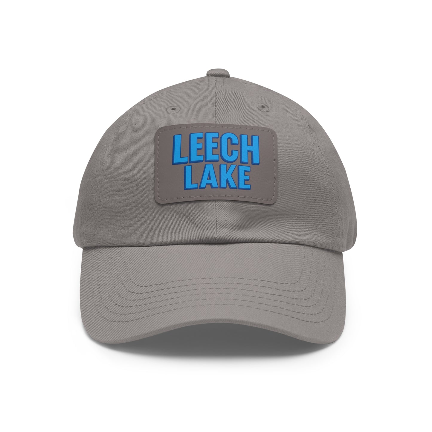 Leech Lake Dad Hat with Leather Patch (Rectangle)