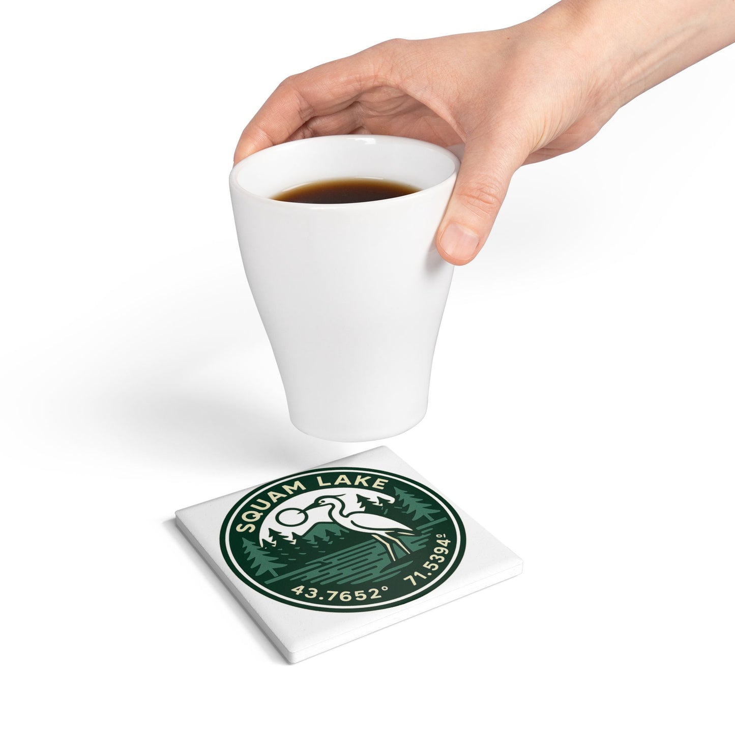 Squam Lake Ceramic Coaster