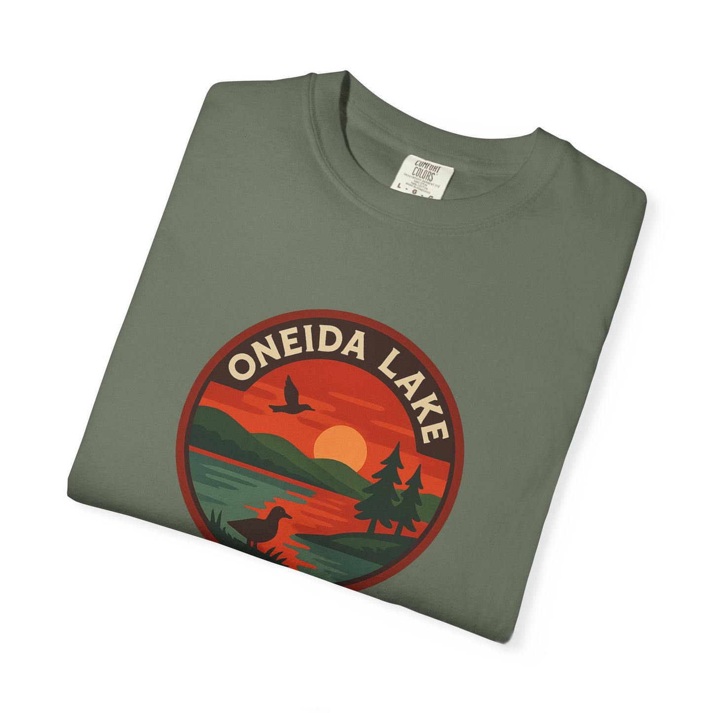 Oneida Lake Unisex T-Shirt, Casual Graphic Tee, Nature Lover Gift, Outdoor Adventure Shirt, Vacation Souvenir, Summer Wear