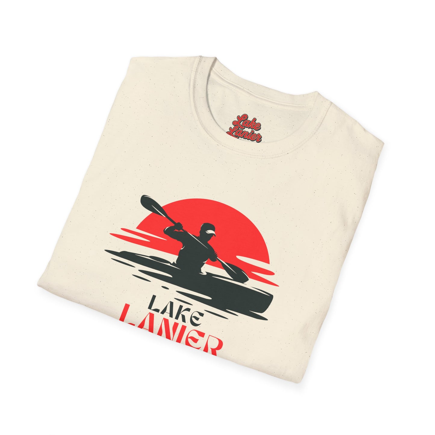 Lake Lanier Unisex Softstyle T-Shirt, Kayaking Shirt, Outdoor Adventure Tee, Lake Life Apparel, Father's Day Gift, Summer Wear