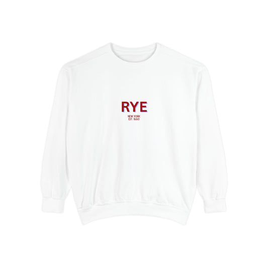 Rye Unisex Garment-Dyed Sweatshirt | Cozy Fashion, Perfect for Casual Outings, Gifts, Fall & Winter Style, Everyday Comfort