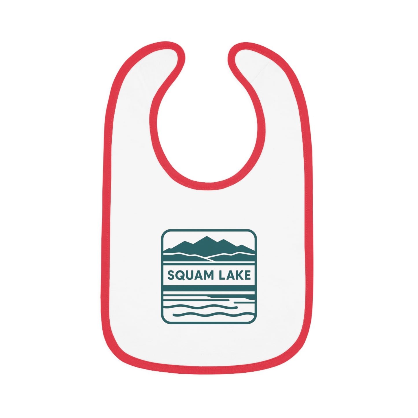 Squam Lake Baby Contrast Trim Jersey Bib