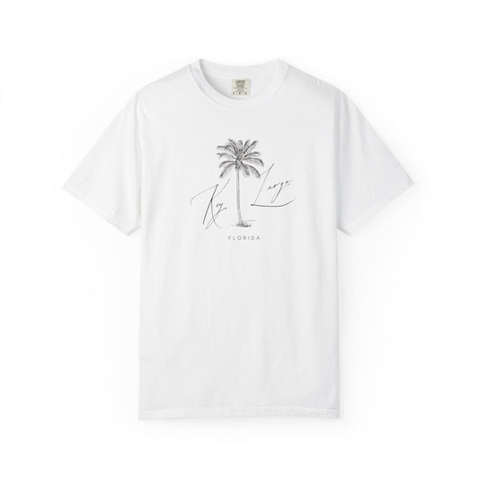 Key Largo Chill Vibes Tee - Unisex Garment-Dyed T-shirt for Autumn Lovers, Casual Wear, Gifts for Him/Her