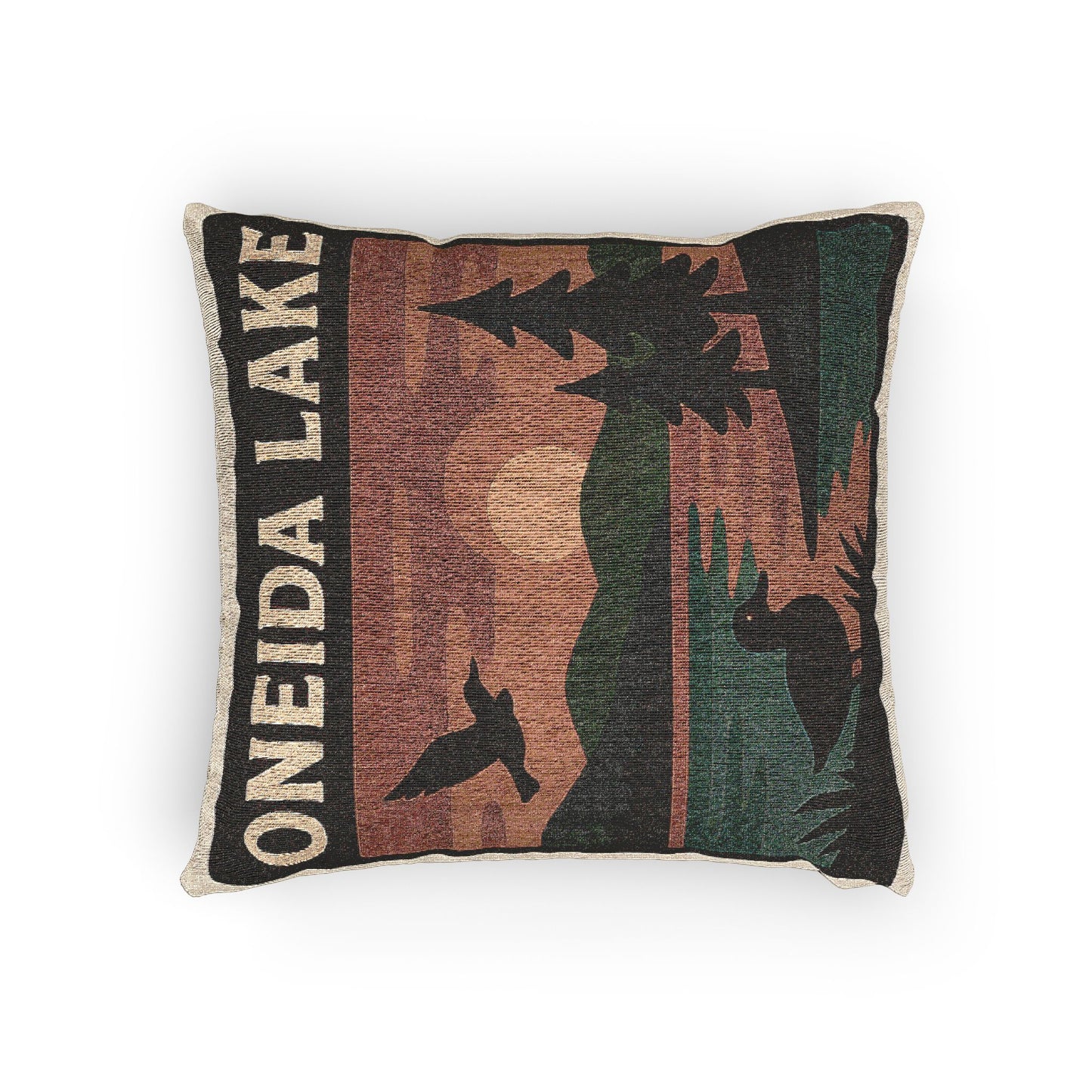 Oneida Lake Woven Pillow