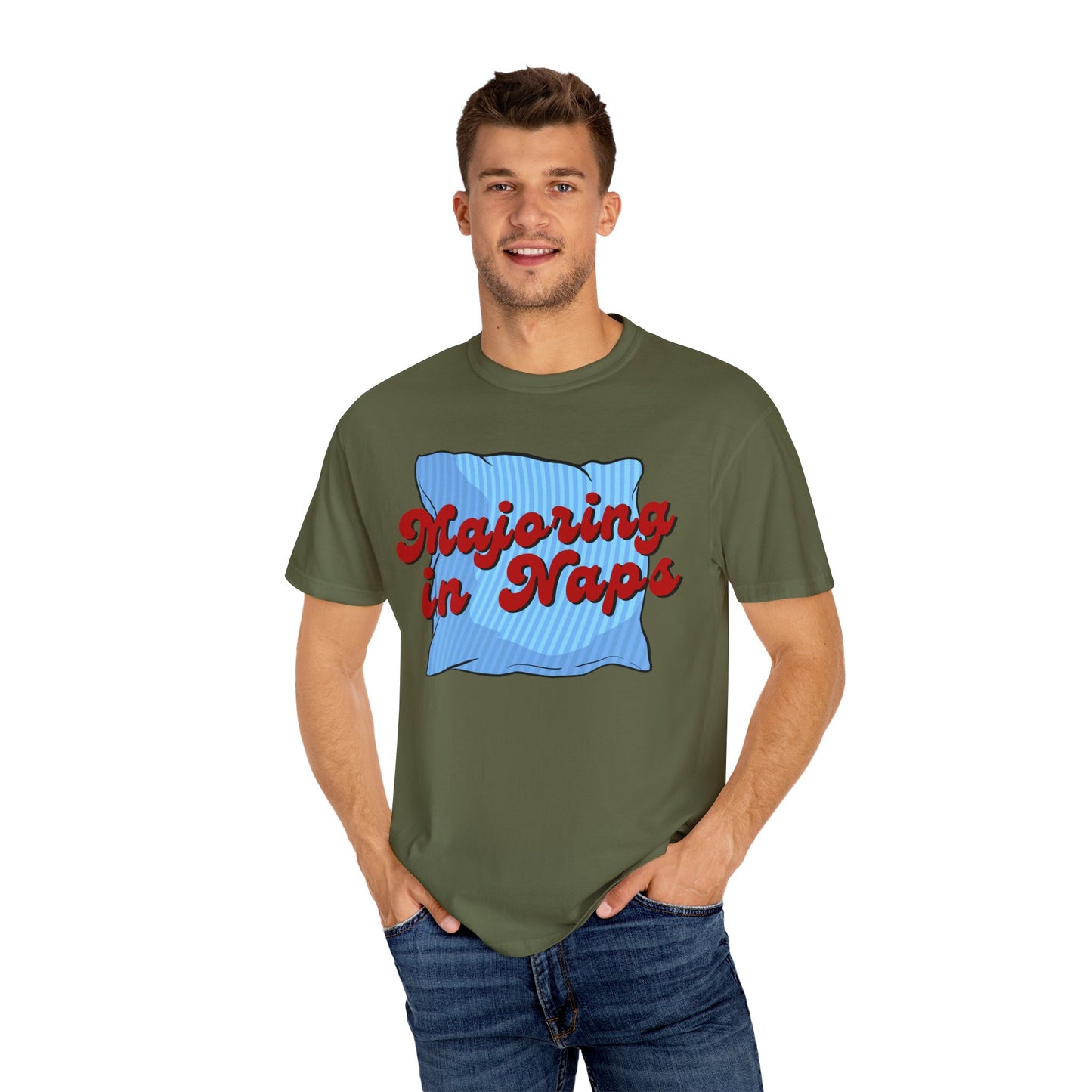 Majoring In Naps T-Shirt, Fun Sleep Shirt, Gift for Nap Lovers, Relaxation Tee, Casual Lounge Wear