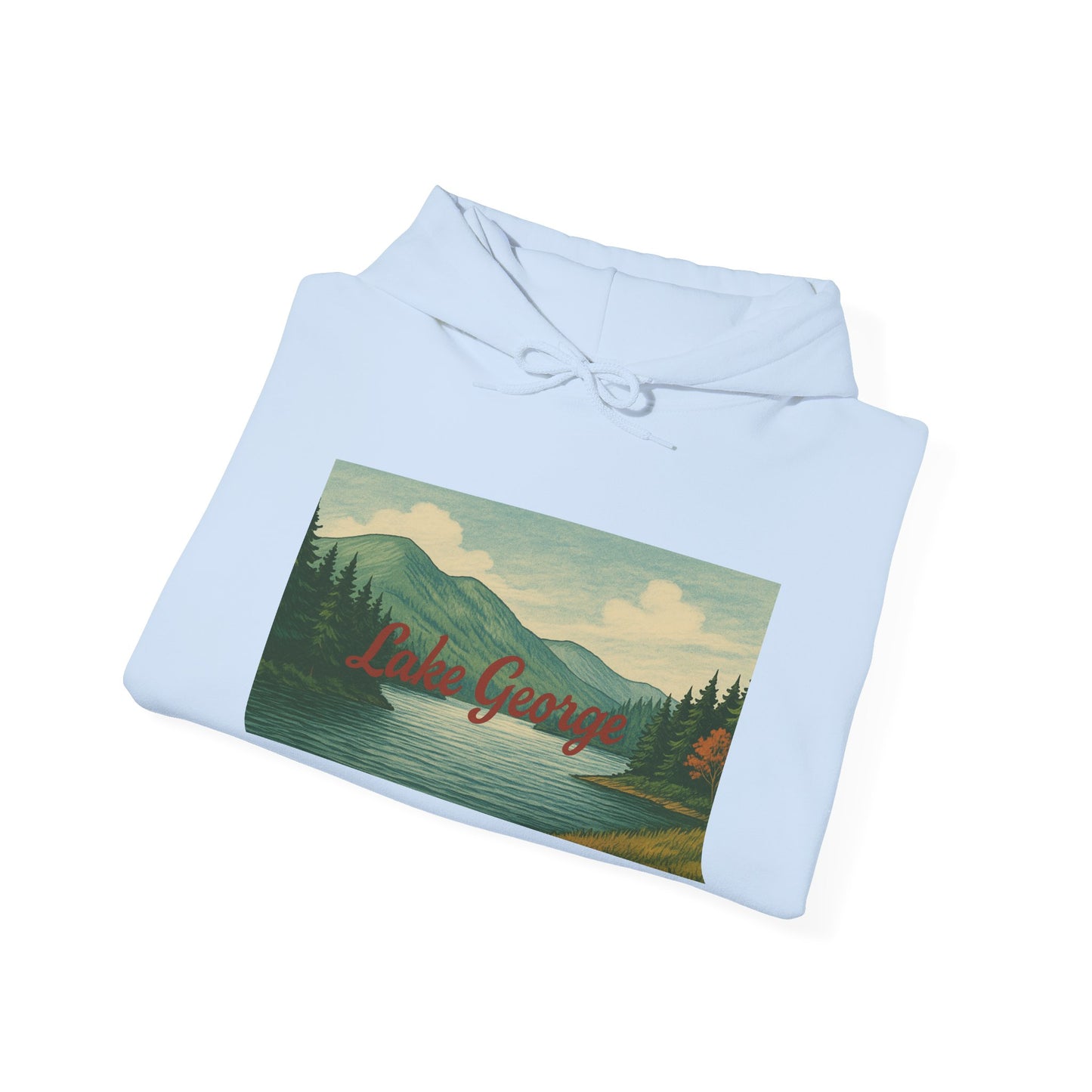 Lake George Hoodie, Cozy Casual Wear, Unisex Sweatshirt, Lake Lover Gift, Outdoor Adventure Apparel, Summer Retreat Fashion