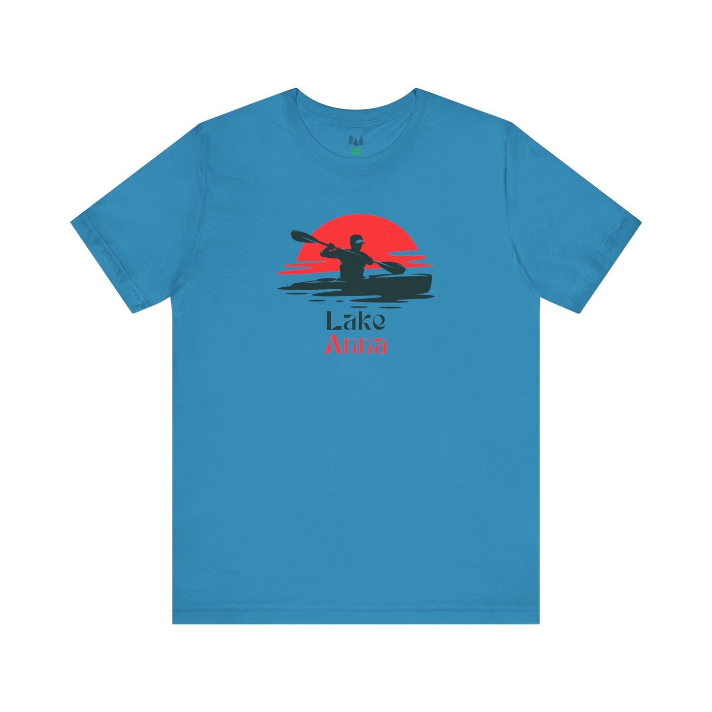 Lake Anna Tee - Kayaking Graphic Unisex Jersey Short Sleeve Shirt, Outdoor Adventure Gift, Summer Vibes, Lake Lover Apparel