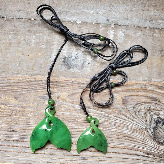 Solid Whale Tail Pendant, (Available in 2 sizes)