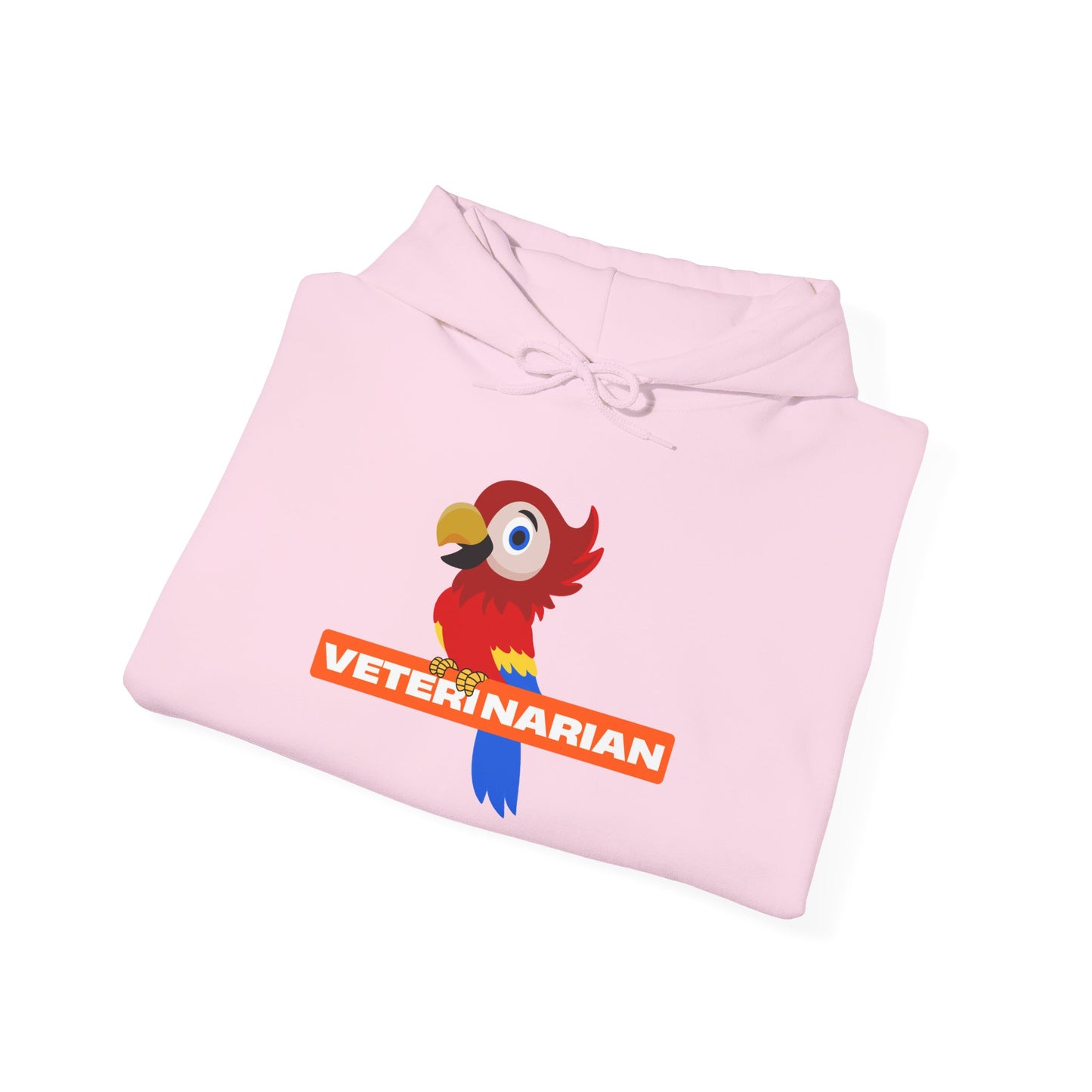 Veterinarian Parrot Hoodie, Funny Animal Lover Clothing, Cute Pet Sweatshirt, Gift for Veterinarian, Animal Rescue Apparel