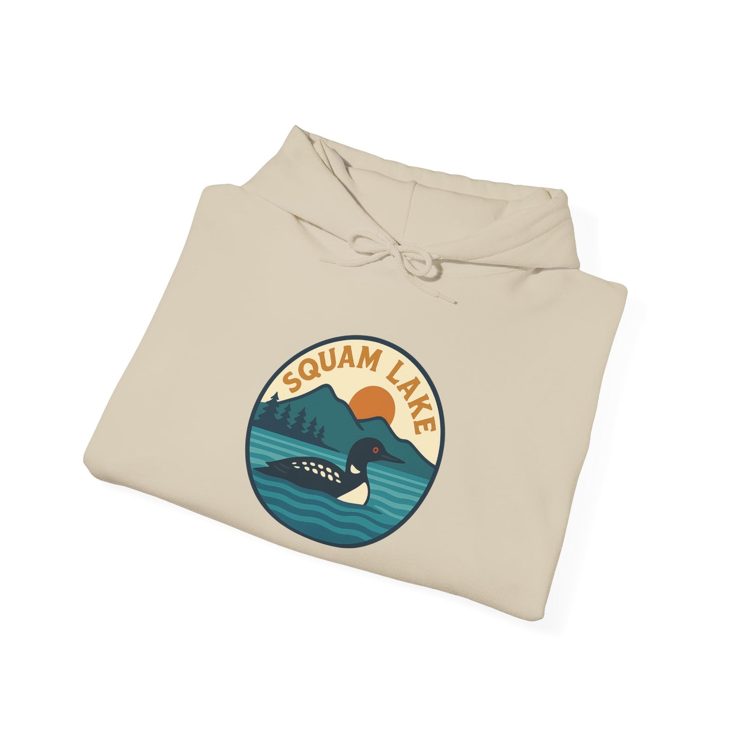 Squam Lake Hoodie, Cozy Casual Wear, Unisex Sweatshirt, Lake Lover Gift, Outdoor Adventure Apparel, Summer Retreat Fashion