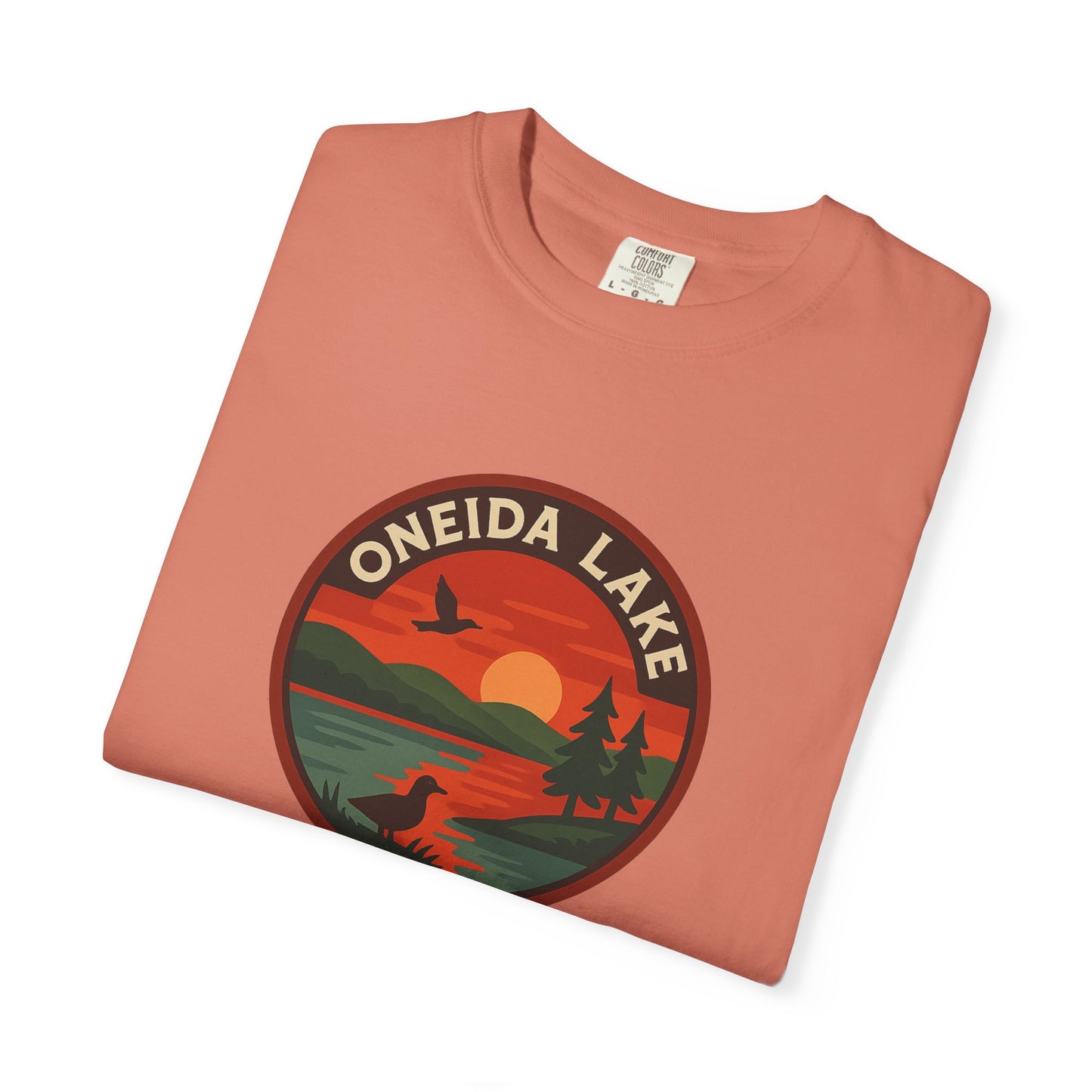 Oneida Lake Unisex T-Shirt, Casual Graphic Tee, Nature Lover Gift, Outdoor Adventure Shirt, Vacation Souvenir, Summer Wear