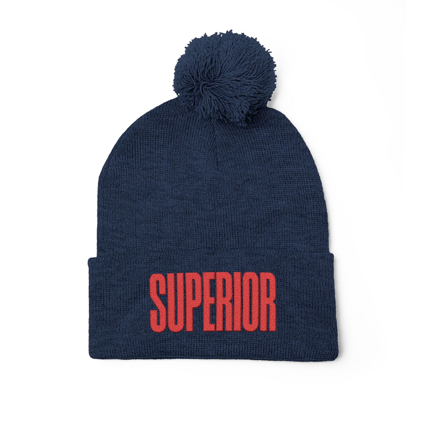 Lake Superior Pom-Pom Knit Cap (Embroidery)