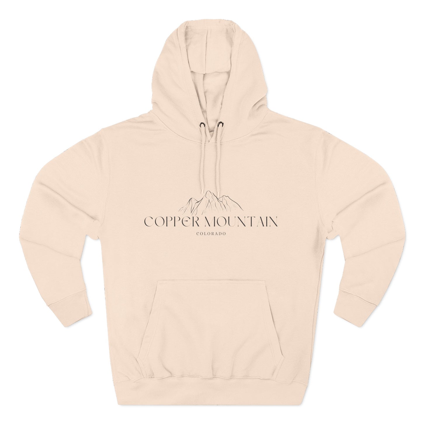 Copper Mountain Inspired Fleece Hoodie, Casual Wear, Relaxation, Gift for Autumn Lovers, Travel Essential